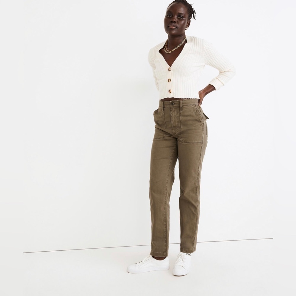 Madewell The Curvy Perfect Vintage Straight Workwear Pants Item NC370